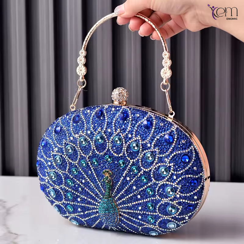 Personalized New Fashionable Diamond Inlaid Water Diamond Handbag Chain Bag Women's Banquet Bag