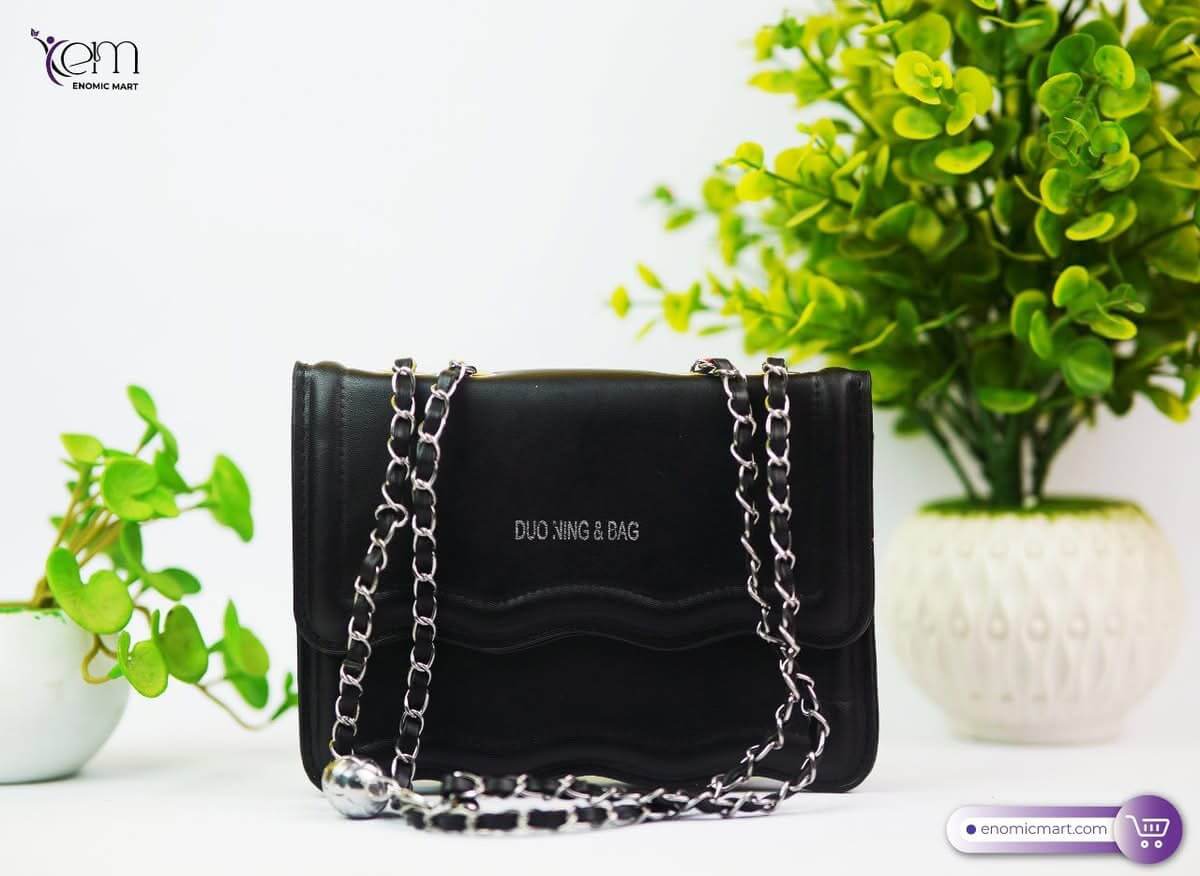 New Trendy Handbag Pu Leather Pink Women's Shoulder Bags Chain Small Square Bag