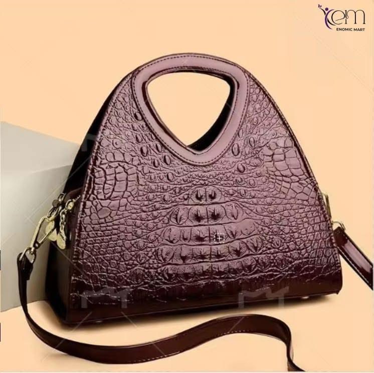 New Product Trend Irregular Shape Pattern Design, Waterproof and Durable Large Capacity PU Women's Bag