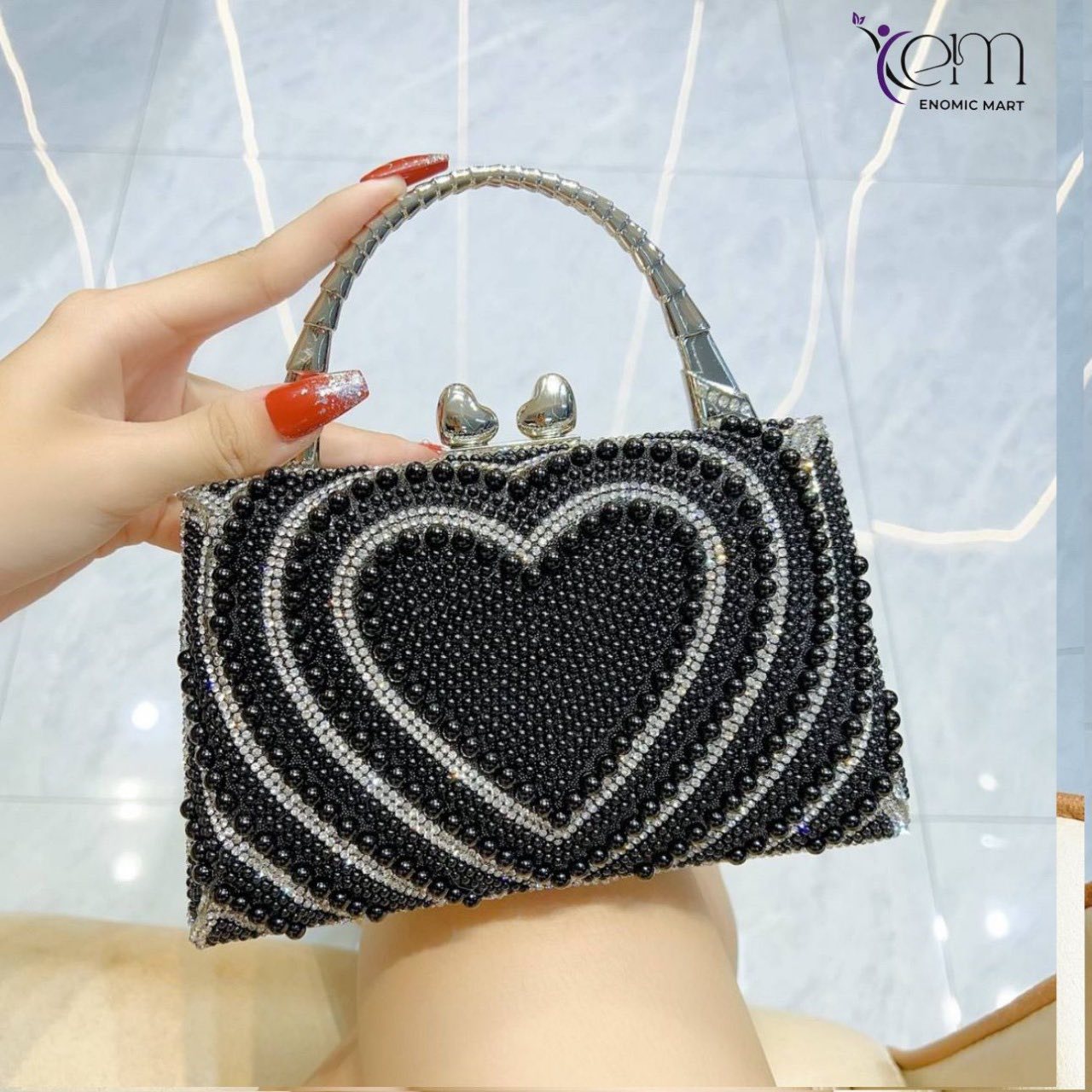 New Cross-Border Socialite Evening Handbag Rhinestone-Encrusted Dress Bag Fashion Crossbody Bag for Cheongsam