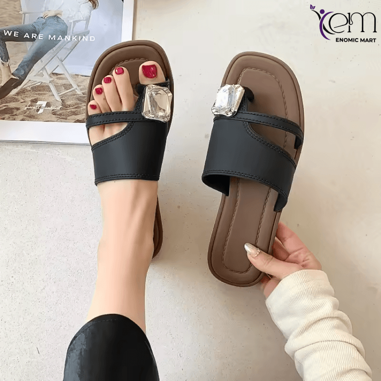 Women's Custom Summer Breathable Fashion Flats New Style Non-Slip Slippers Outdoor Versatile Cross-Border Export