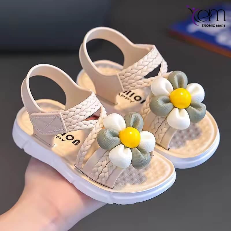 Children Sandals Summer Girls New Fashion Soft Bottom Non-slip  Small Medium and Large Kids Shoes Baby Student Beach Sliders