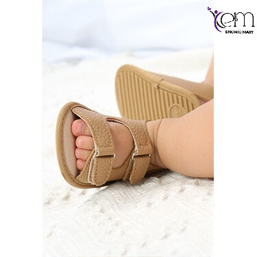 Summer Baby Sandals Baby Shoes PU Rubber Bottom Sole Anti-Slip Infant First Walker Baby Boy Girl Sandals