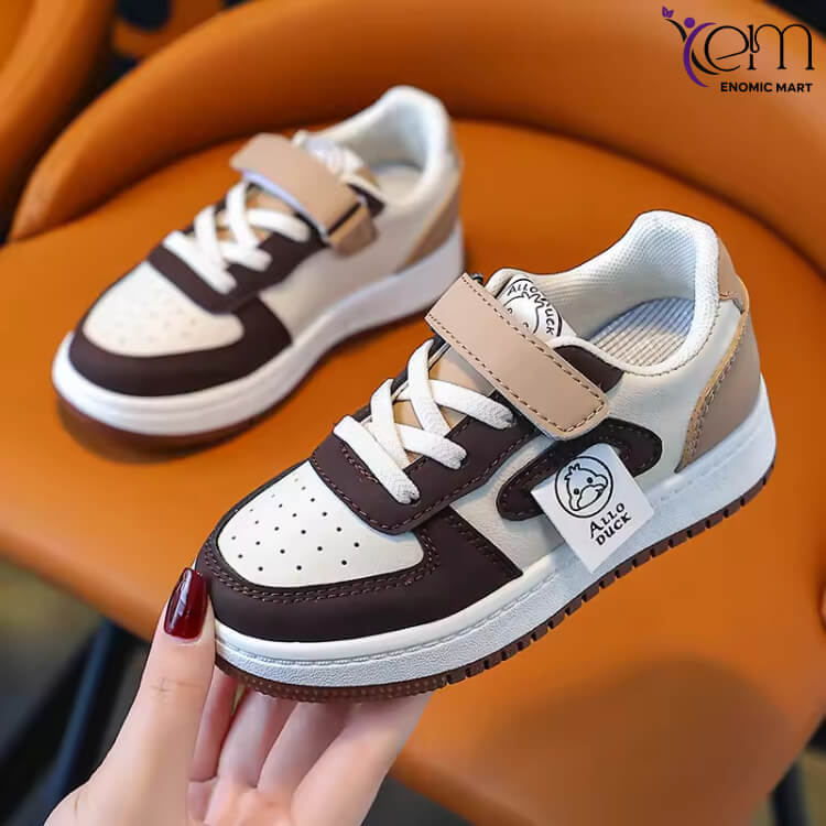 Kids' Spring Skate Shoes, Girls' Pink Round Toe Sneakers, Boys' Casual Daily Outdoor Walking Shoes