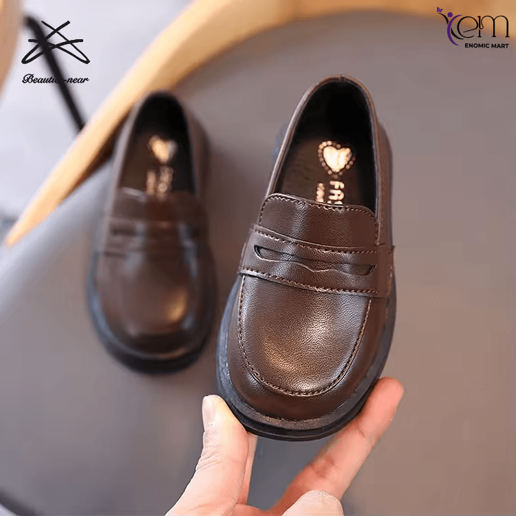 Children New Casual Shoes for Kids Boys High Quality PU Leather Kids School Flat Shoes