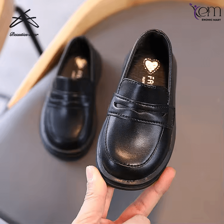 Children New Casual Shoes for Kids Boys High Quality PU Leather Kids School Flat Shoes