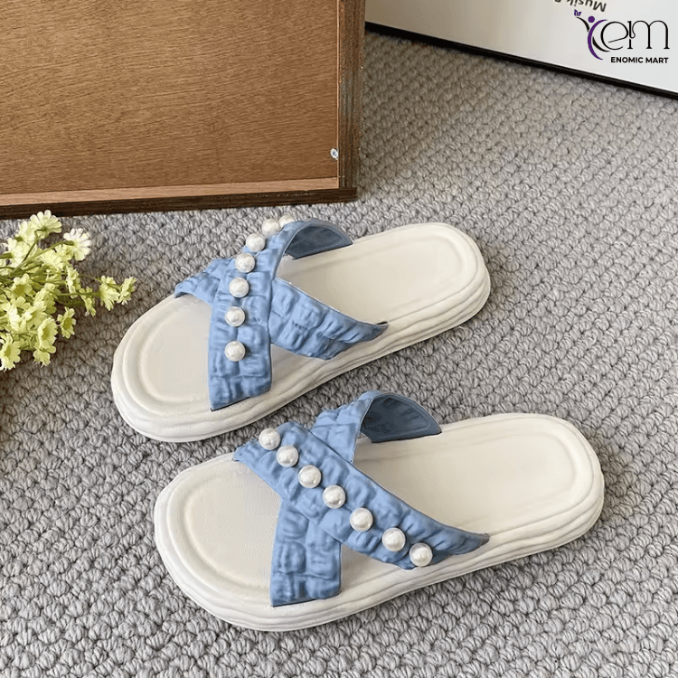 New Fashion Explosion Flower Slippers for Women Non-slip