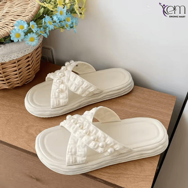 New Fashion Explosion Flower Slippers for Women Non-slip