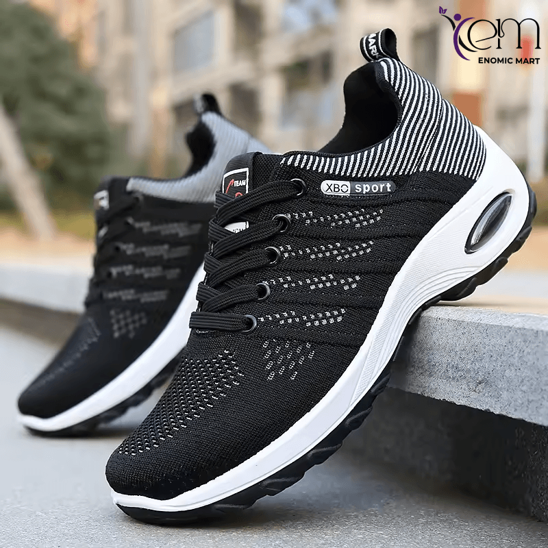 Men's Casual Fly Weave Running Shoes for Spring and Summer Outdoor Sports Breathable Mesh Design