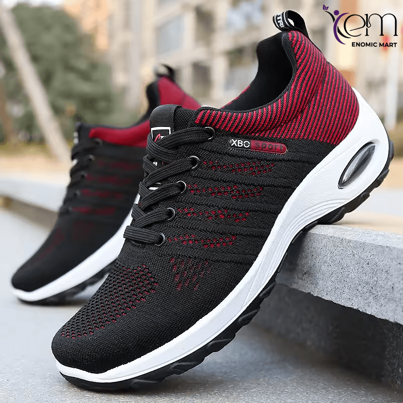 Men's Casual Fly Weave Running Shoes for Spring and Summer Outdoor Sports Breathable Mesh Design