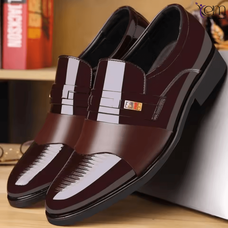 XY Leather Upper Men's Business Shoes Fashion Dress Sneakers Office Loafers Oxford PU Leather Dress Shoes for Man