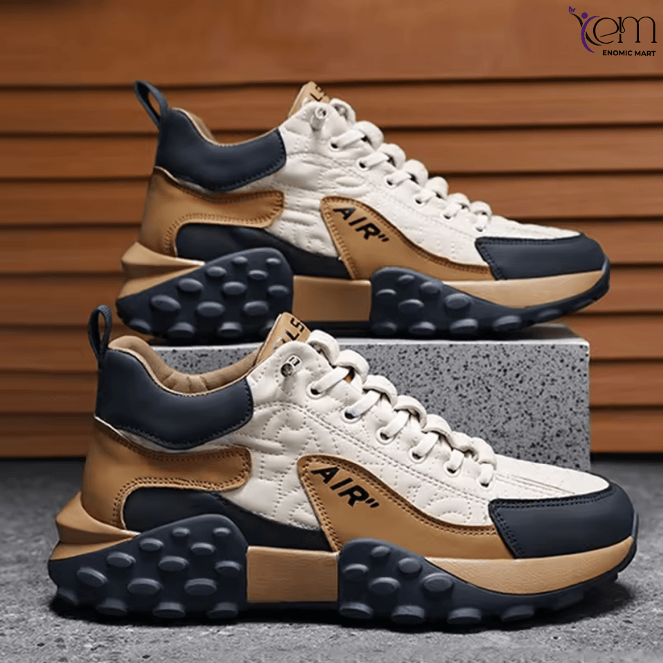 Factory Custom-made Men's Sports Shoes with Ultra-thick Soles Non-slip Breathable Lightweight Men's Casual Shoes