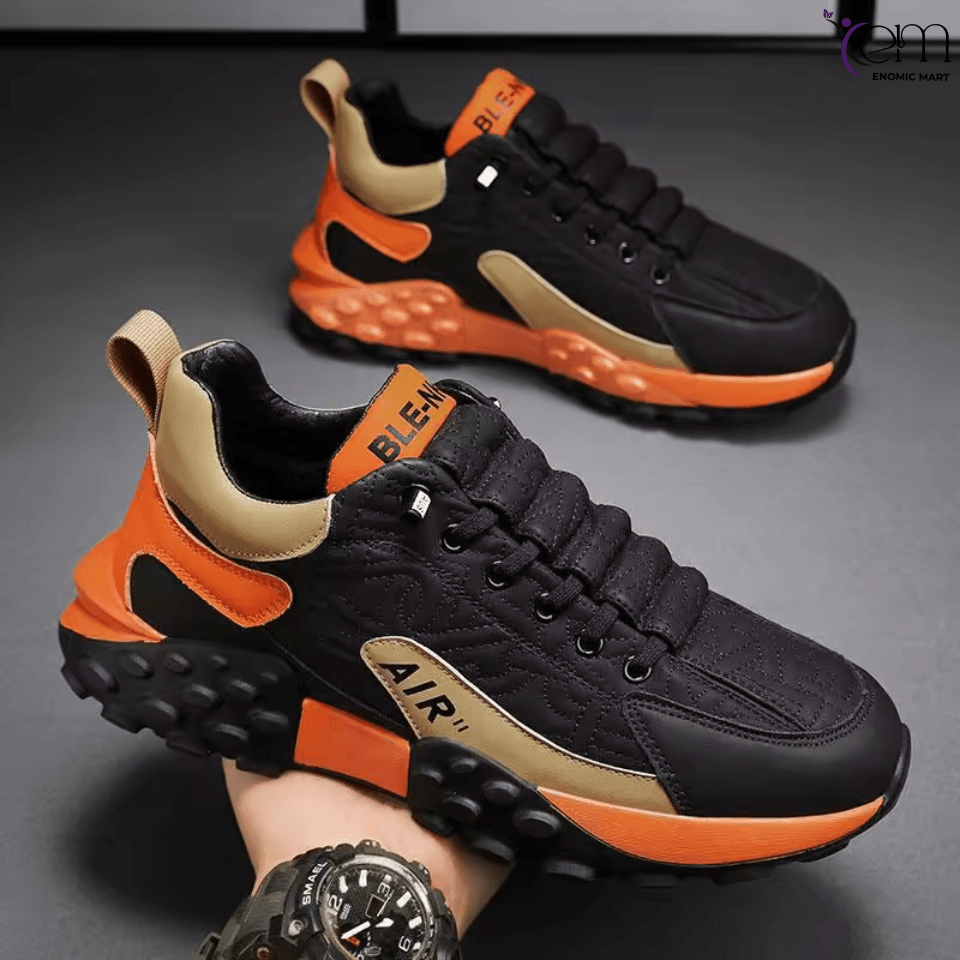 Factory Custom-made Men's Sports Shoes with Ultra-thick Soles Non-slip Breathable Lightweight Men's Casual Shoes