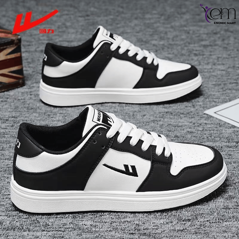Warior Men’s Black & White Sneakers