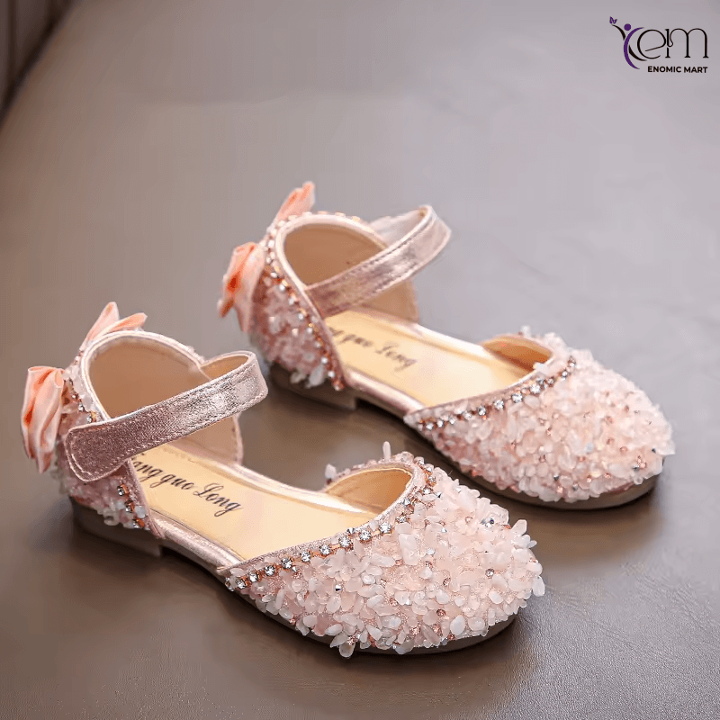 Summer New Pattern Children Sandals Korean Version Soft Bottom Girls Closed Toe slippers Kids Pearl Princess School Shoes