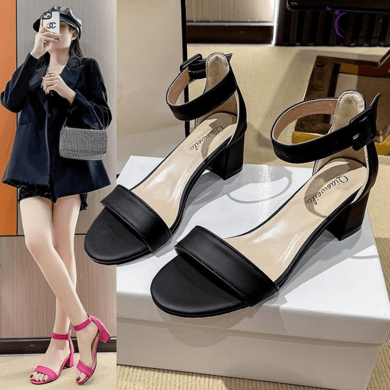 Women's Chunky Block Heels Open