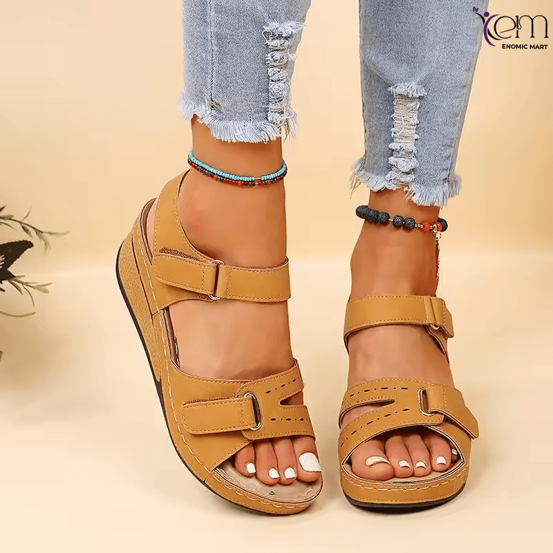 Premium Women's Comfort Wedge Sandal – Soft Cushioned Lightweight Collection
